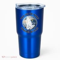 Pray For The World Together We Stand Tumbler thumb 0
