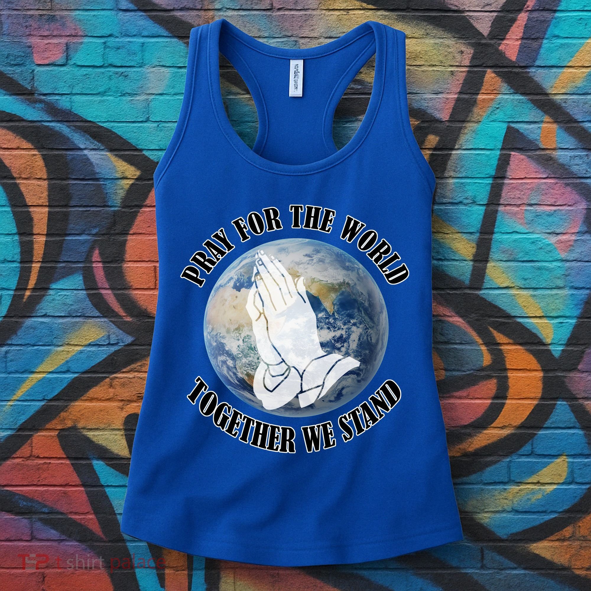 Pray For The World Together We Stand Women's Tank Top