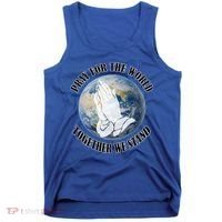 Pray For The World Together We Stand Tank Top thumb 0
