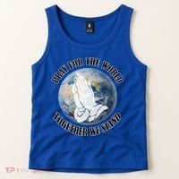 Pray For The World Together We Stand Tank Top thumb 2