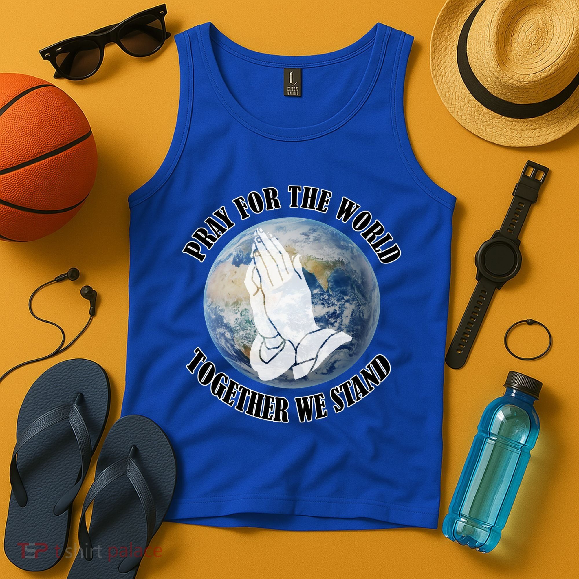 Pray For The World Together We Stand Tank Top