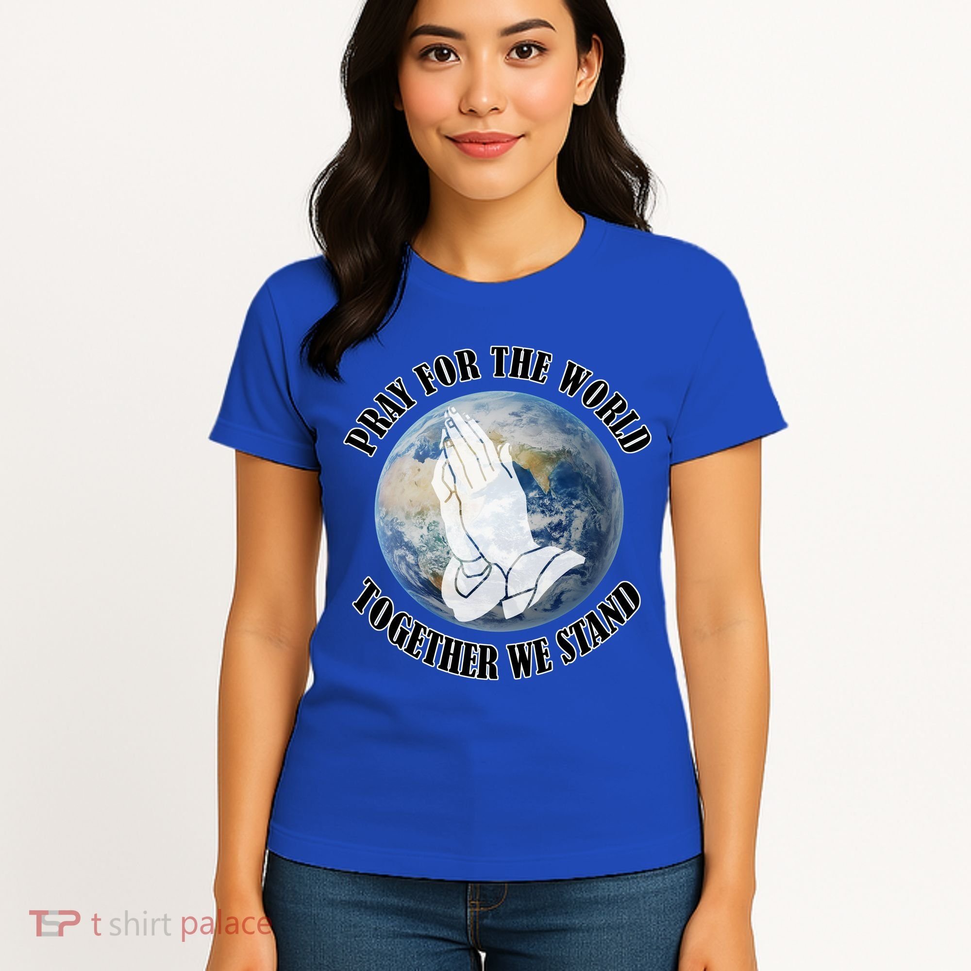 Pray For The World Together We Stand Women's T-Shirt