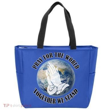 Pray For The World Together We Stand Tote Bag
