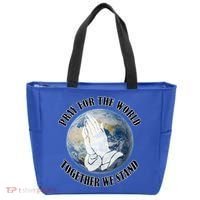 Pray For The World Together We Stand Tote Bag thumb 0