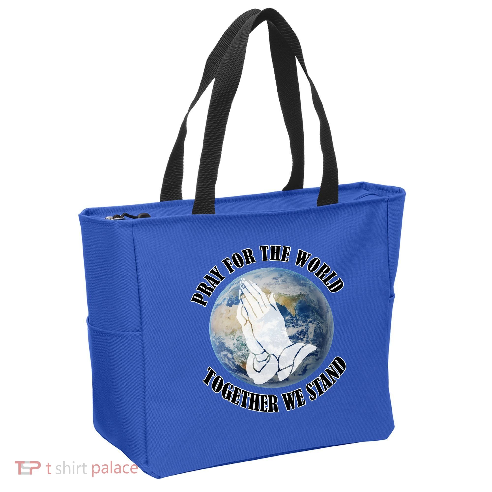 Pray For The World Together We Stand Tote Bag