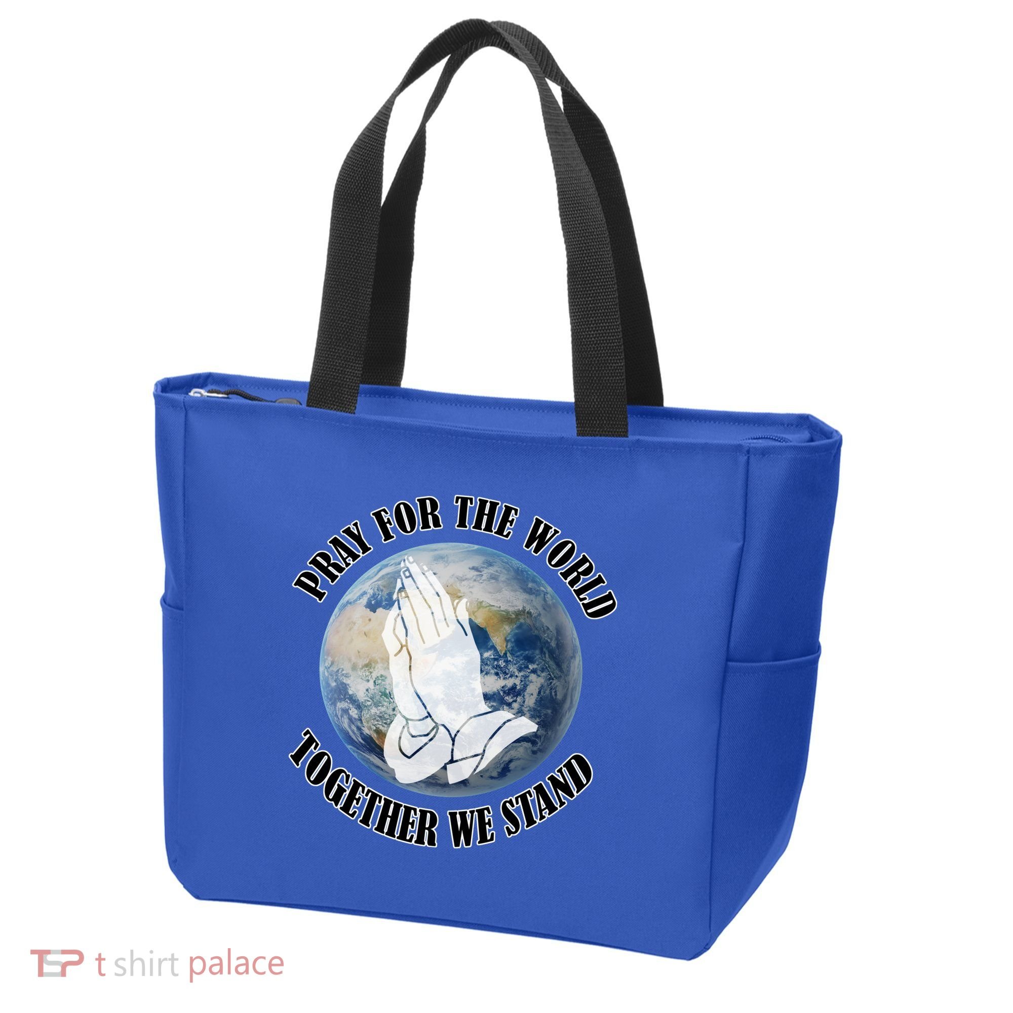 Pray For The World Together We Stand Tote Bag