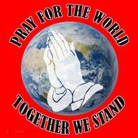 Pray For The World Together We Stand Santa Hat thumb 1