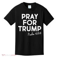 Pray For Trump Psalm 109:8 Kids T-Shirt thumb 0