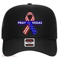 Pray For Vegas USA Flag Ribbon Hat thumb 0