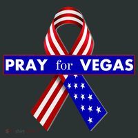 Pray For Vegas USA Flag Ribbon Mousepad thumb 1