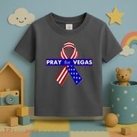 Pray For Vegas USA Flag Ribbon Toddler T-Shirt thumb 3