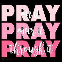 Pray On It Over It Through It USA-Made Doggie Bandana thumb 2