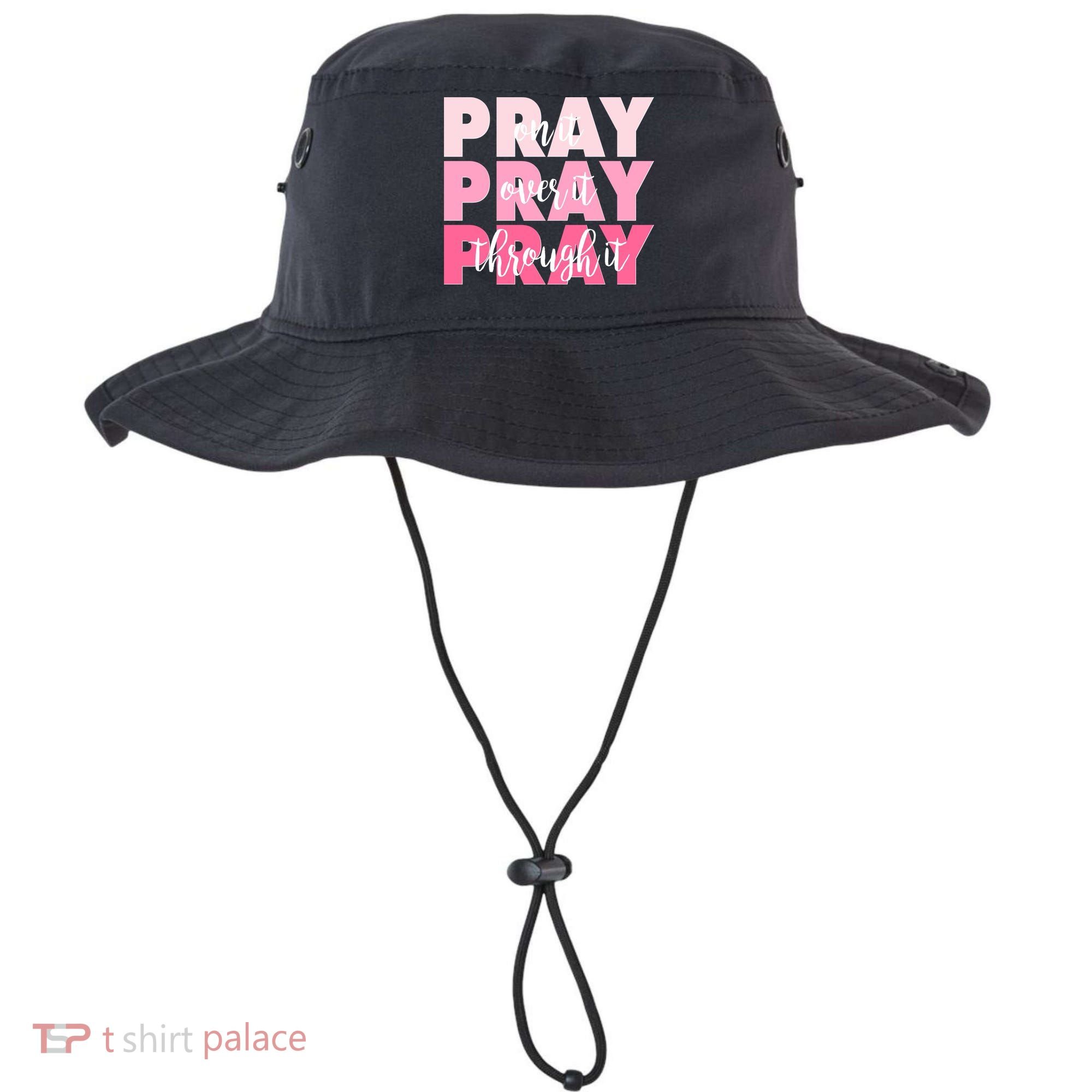 Pray On It Over It Through It Bucket Hat