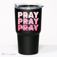 Pray On It Over It Through It Tumbler thumb 0