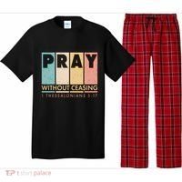 Pray Witout Ceasing 1 Thessalonians 5:17 Pajama Set thumb 0
