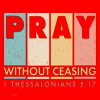 Pray Witout Ceasing 1 Thessalonians 5:17 Santa Hat thumb 1