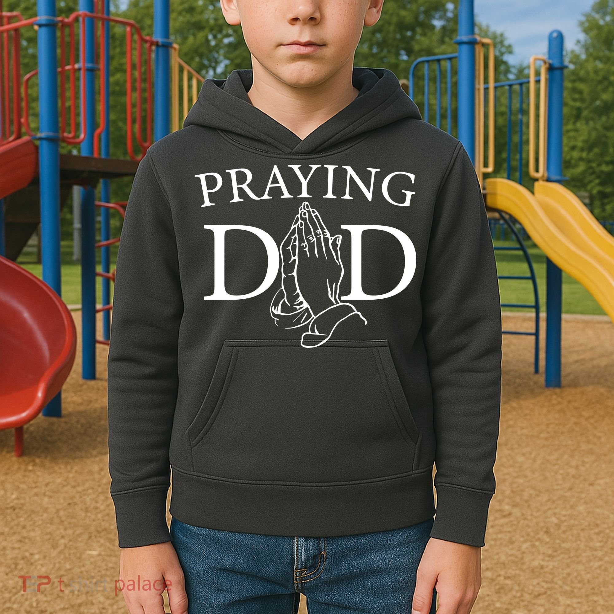 Praying Dad Kids Hoodie