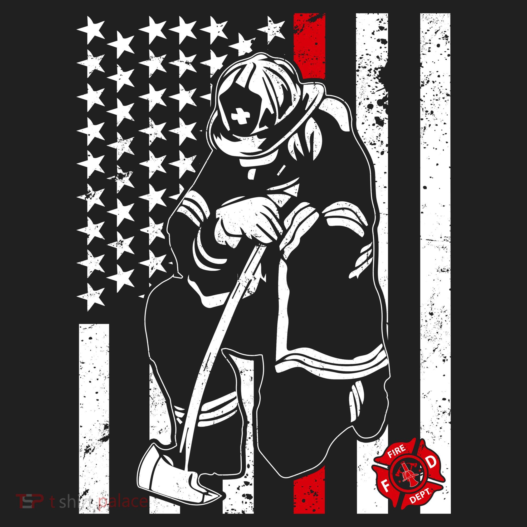 Praying Firefighter Thin Red Line Women's Sweatshirt