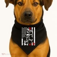 Praying Firefighter Thin Red Line USA-Made Doggie Bandana thumb 1