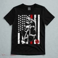 Praying Firefighter Thin Red Line T-Shirt thumb 5