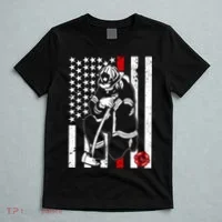 Praying Firefighter Thin Red Line T-Shirt thumb 5