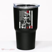 Praying Firefighter Thin Red Line Tumbler thumb 0