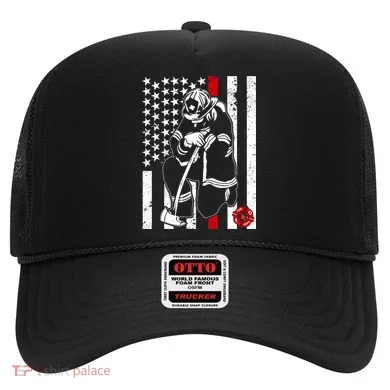 Praying Firefighter Thin Red Line Hat