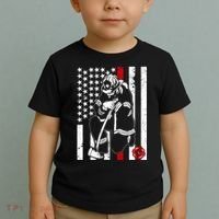 Praying Firefighter Thin Red Line Toddler T-Shirt thumb 2