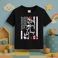 Praying Firefighter Thin Red Line Toddler T-Shirt thumb 3