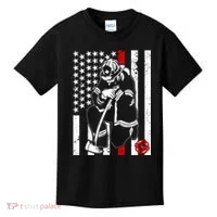 Praying Firefighter Thin Red Line Kids T-Shirt thumb 0