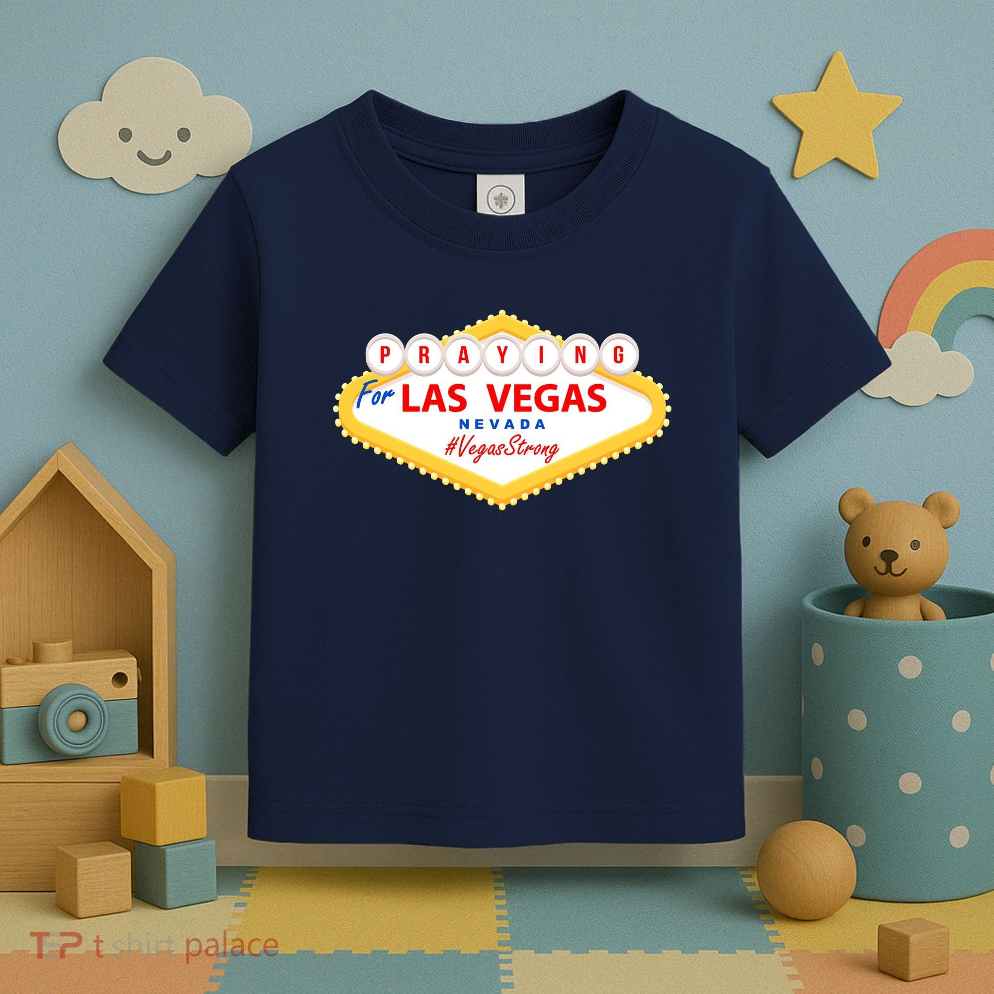 Praying For Las Vegas Nevada Vegas Strong Toddler T-Shirt