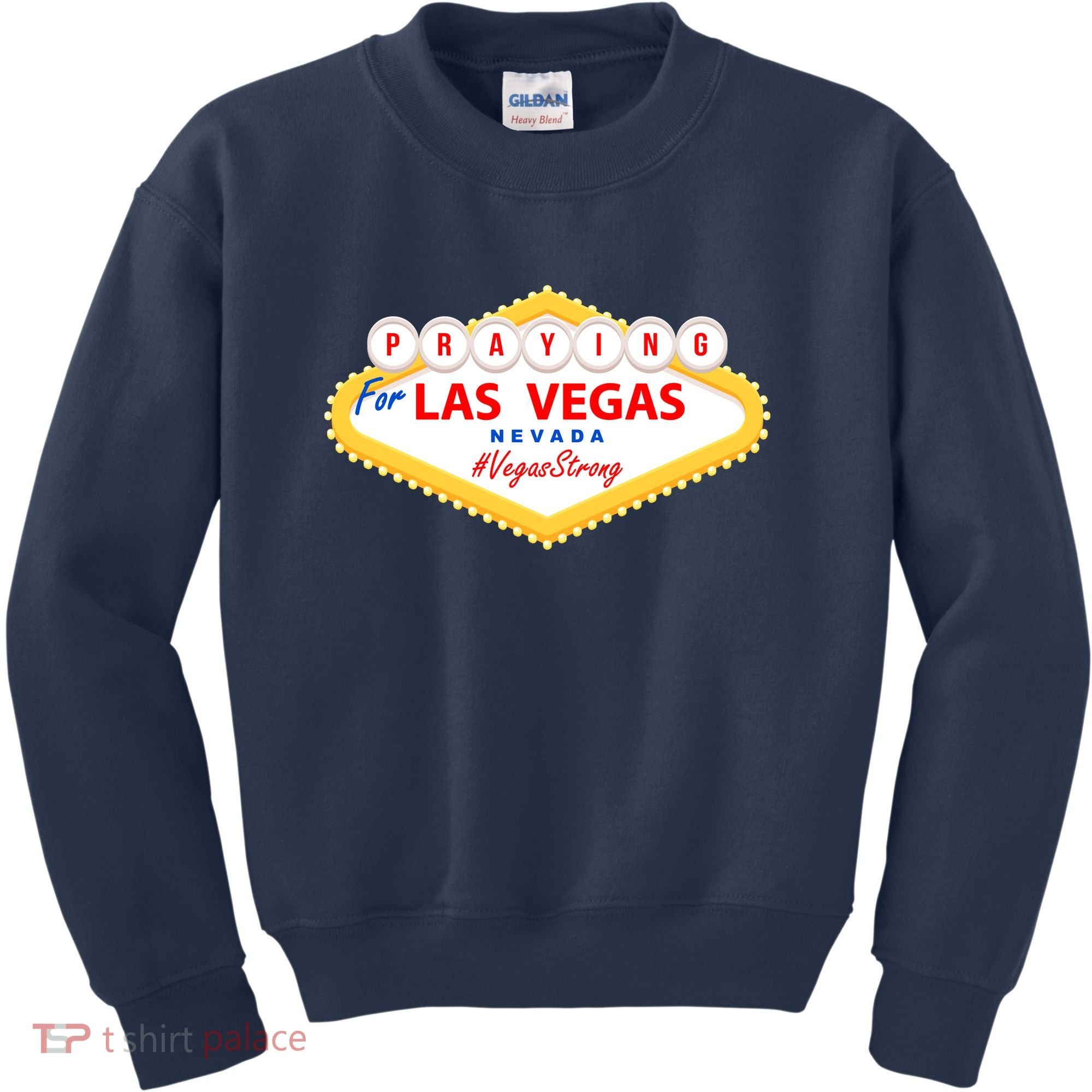 Praying For Las Vegas Nevada Vegas Strong Kids Sweatshirt