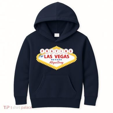 Praying For Las Vegas Nevada Vegas Strong Kids Hoodie