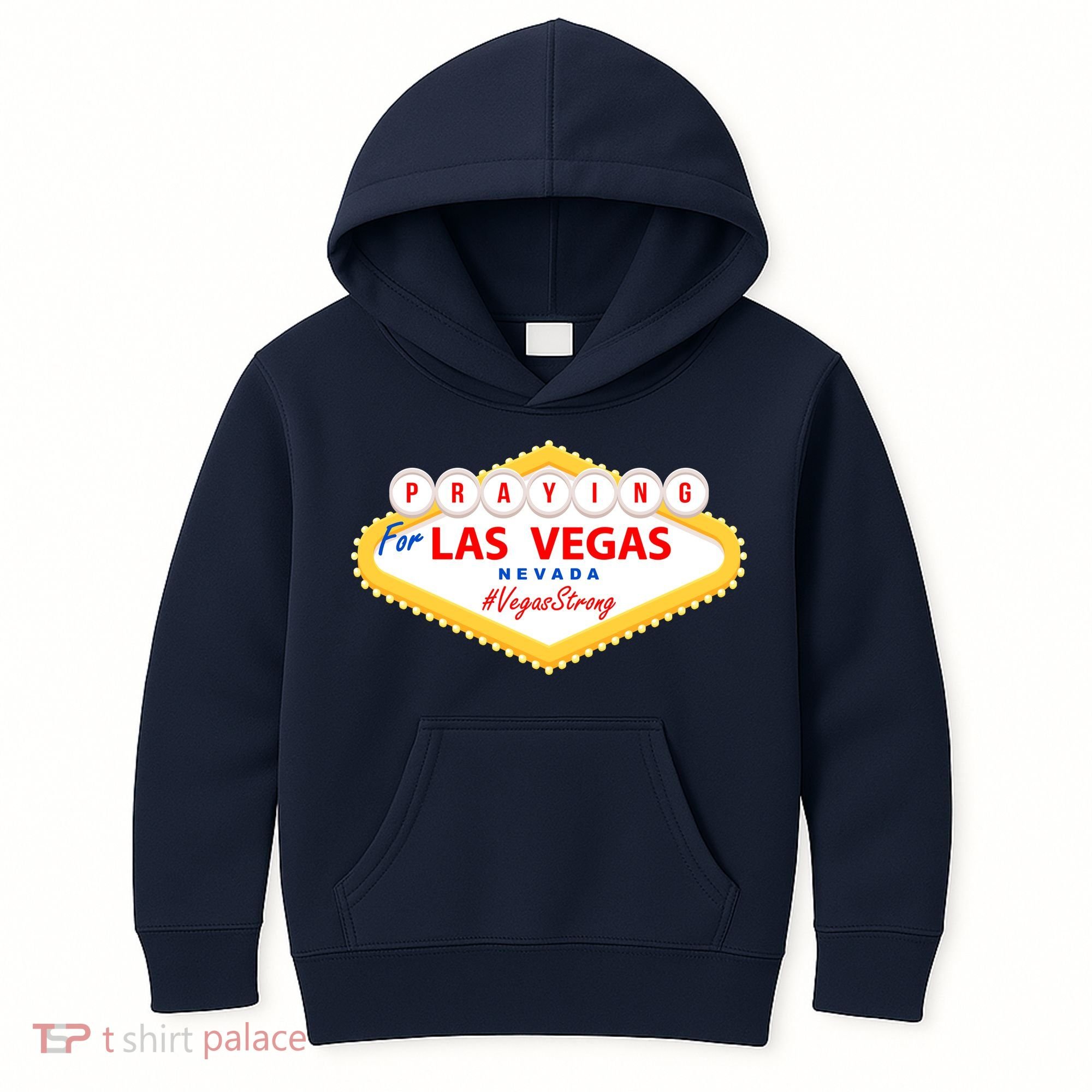 Praying For Las Vegas Nevada Vegas Strong Kids Hoodie