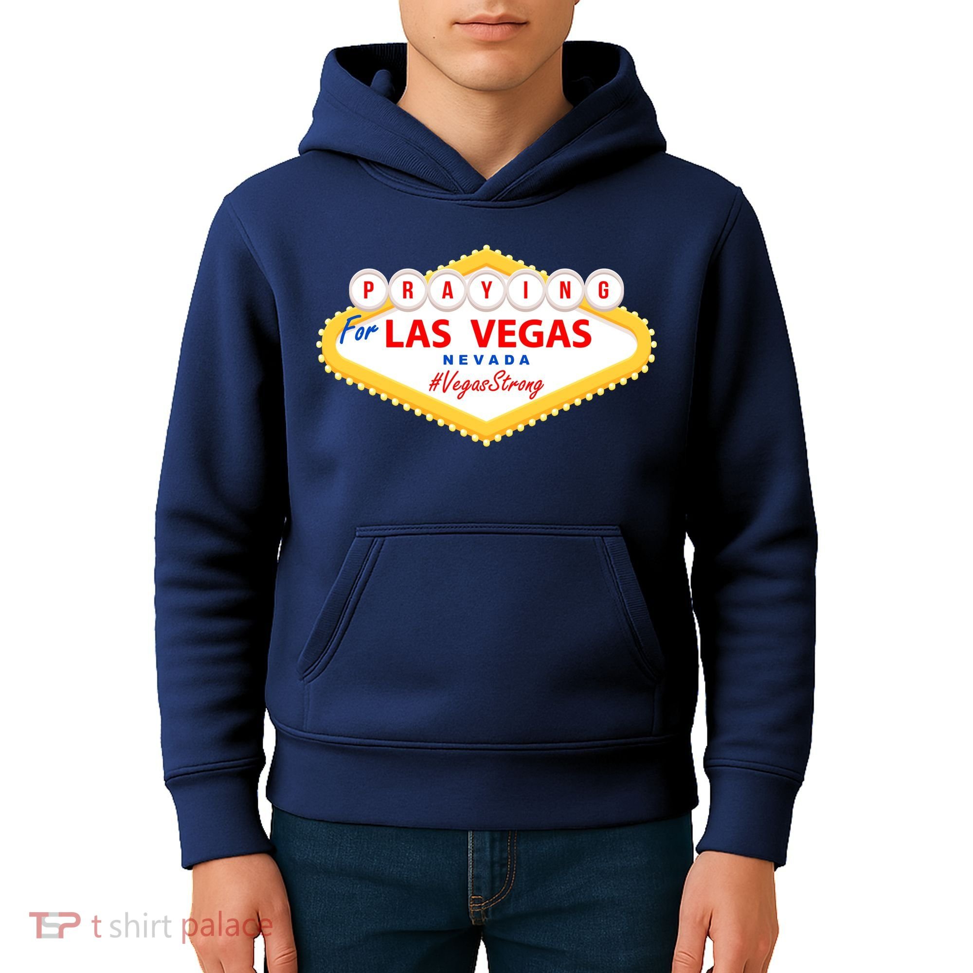 Praying For Las Vegas Nevada Vegas Strong Kids Hoodie