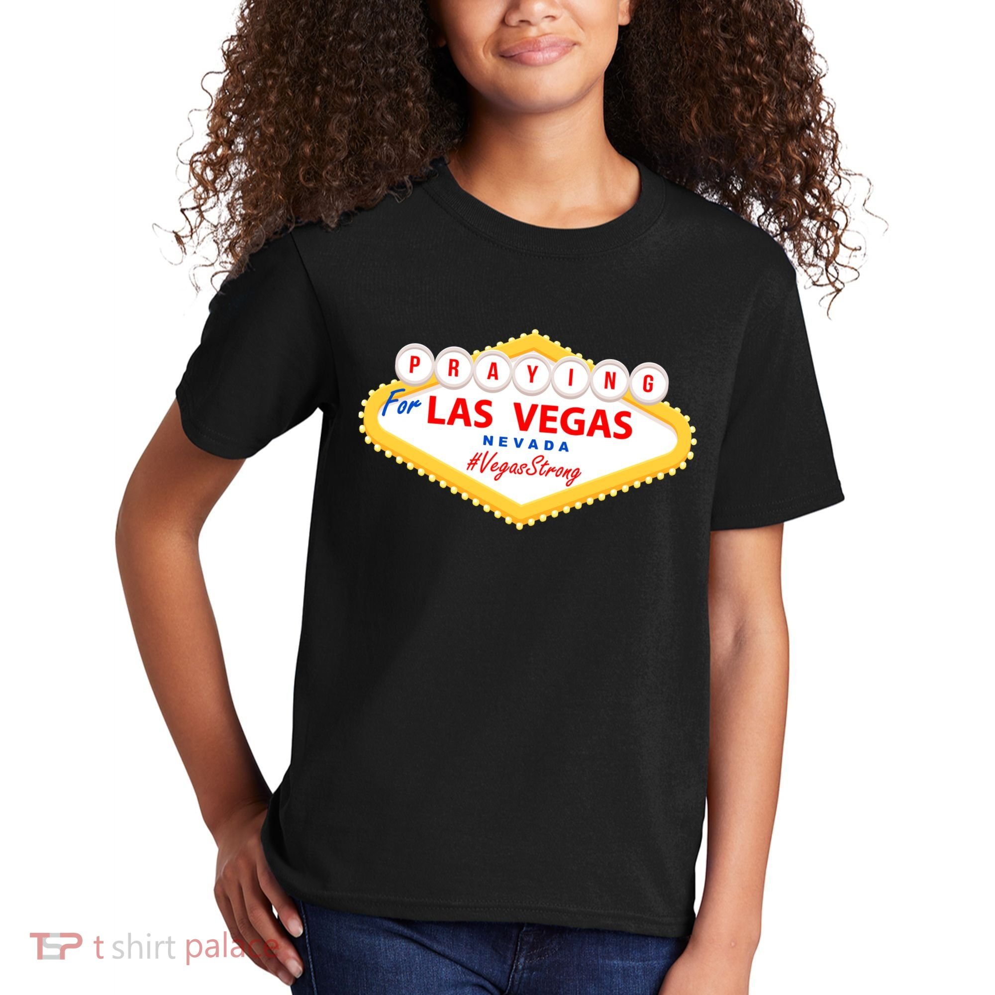 Praying For Las Vegas Nevada Vegas Strong Kids T-Shirt
