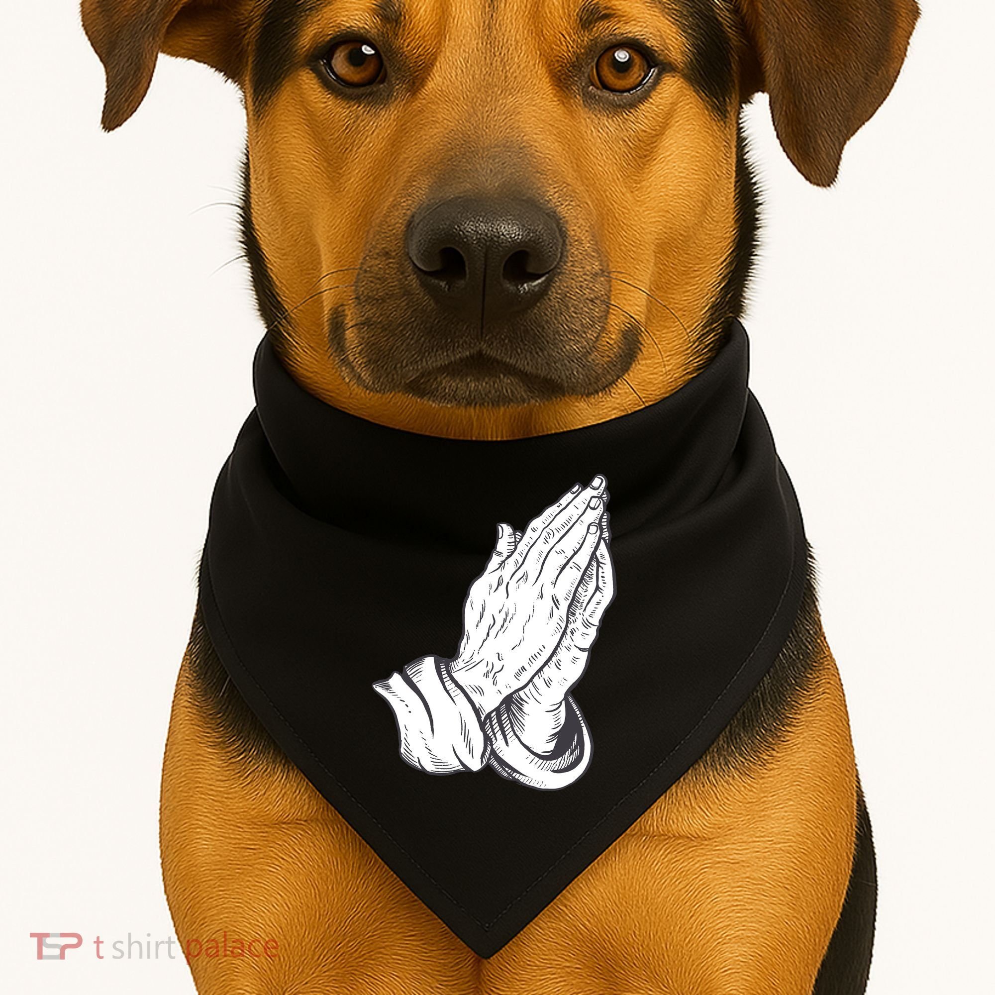 Praying Hands USA-Made Doggie Bandana