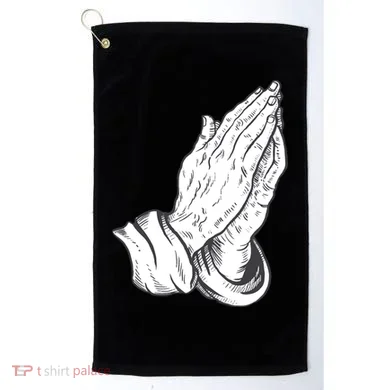 Praying Hands Golf Towel