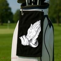 Praying Hands Golf Towel thumb 2