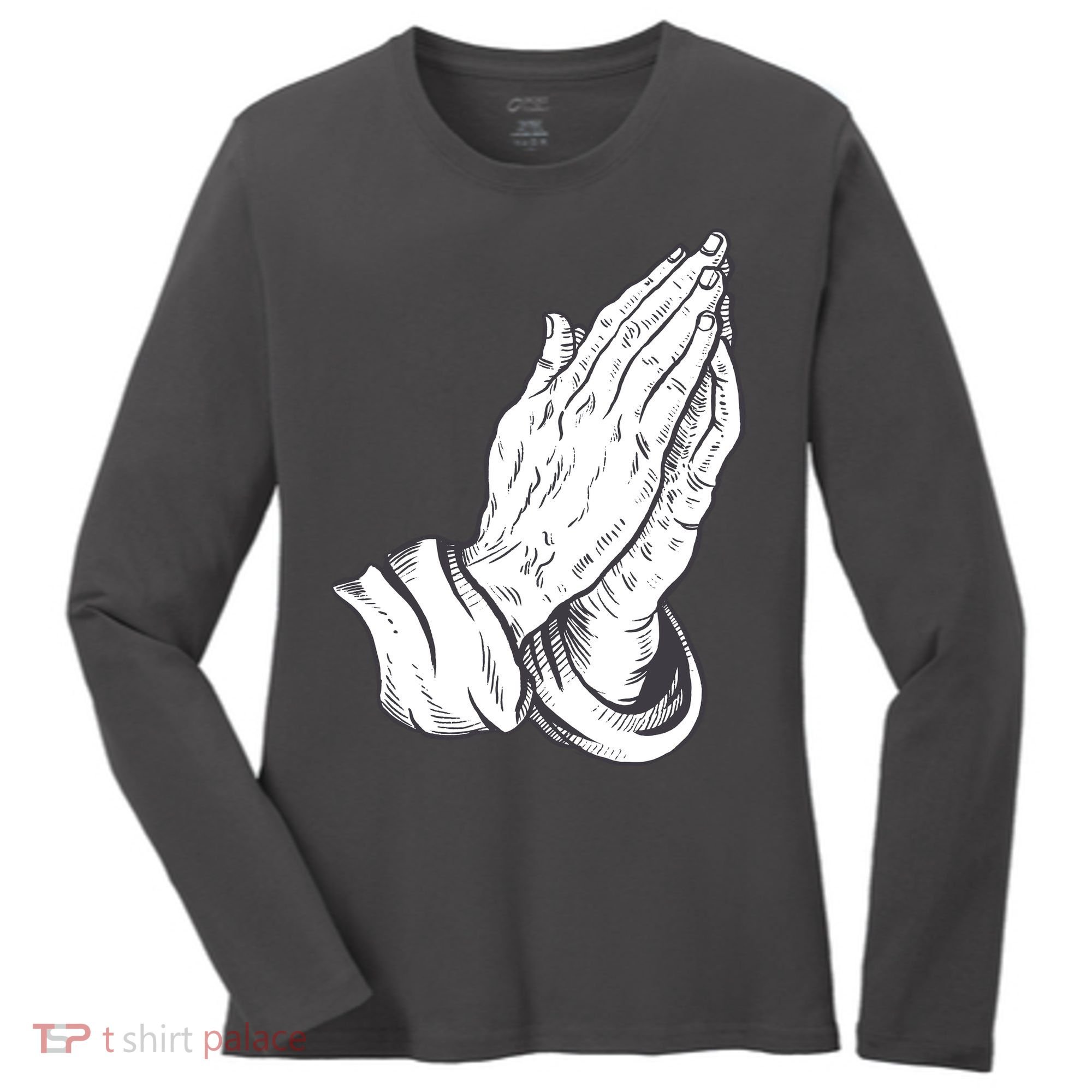 Praying Hands Women's Long Sleeve Shirt