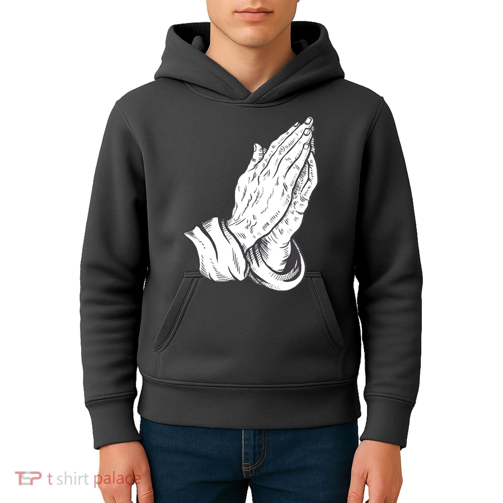 Praying Hands Kids Hoodie