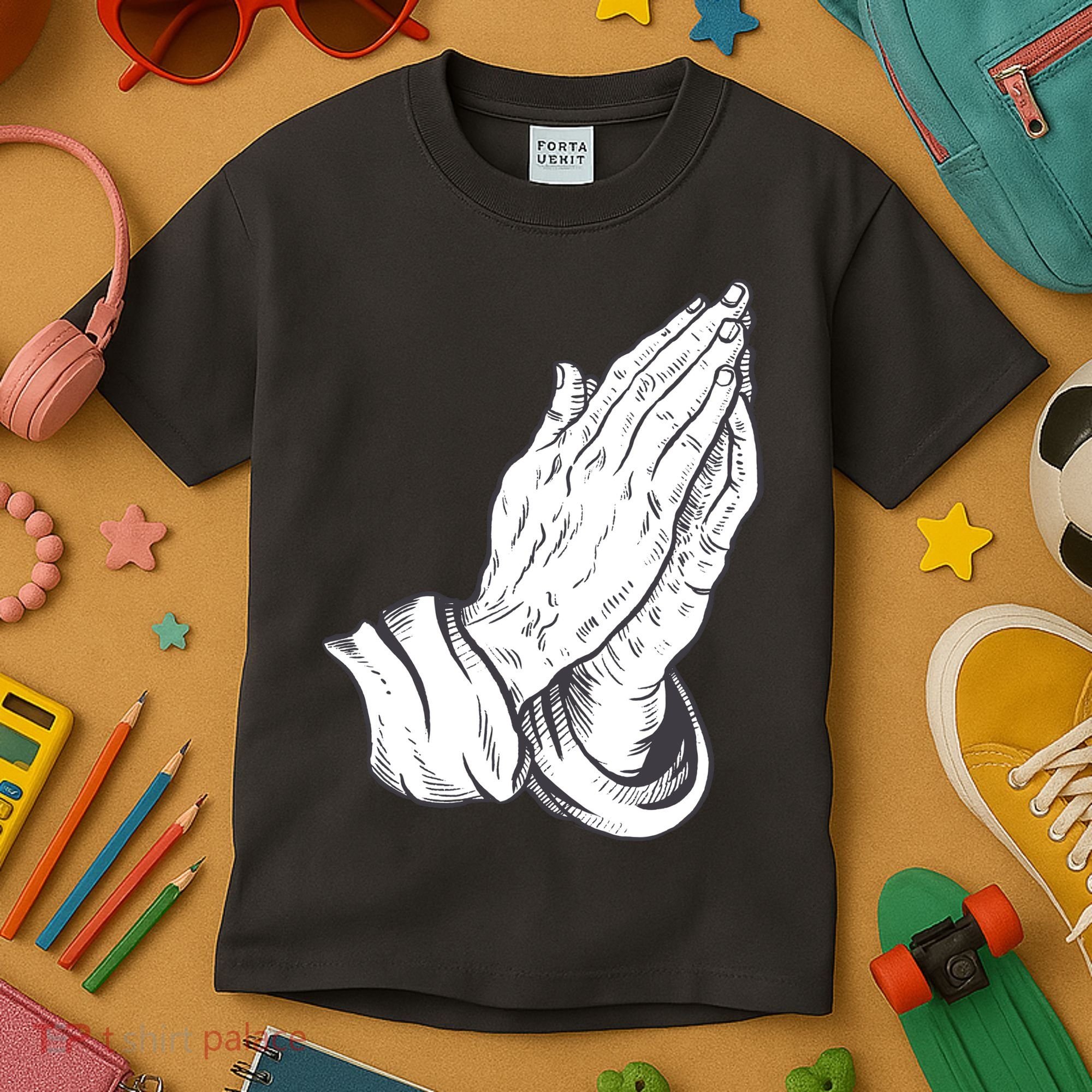 Praying Hands Kids T-Shirt