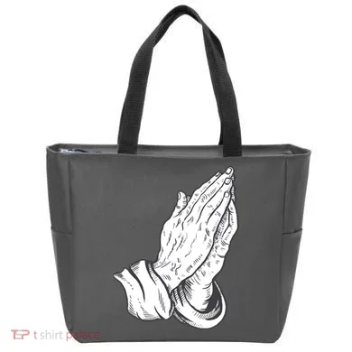 Praying Hands Tote Bag