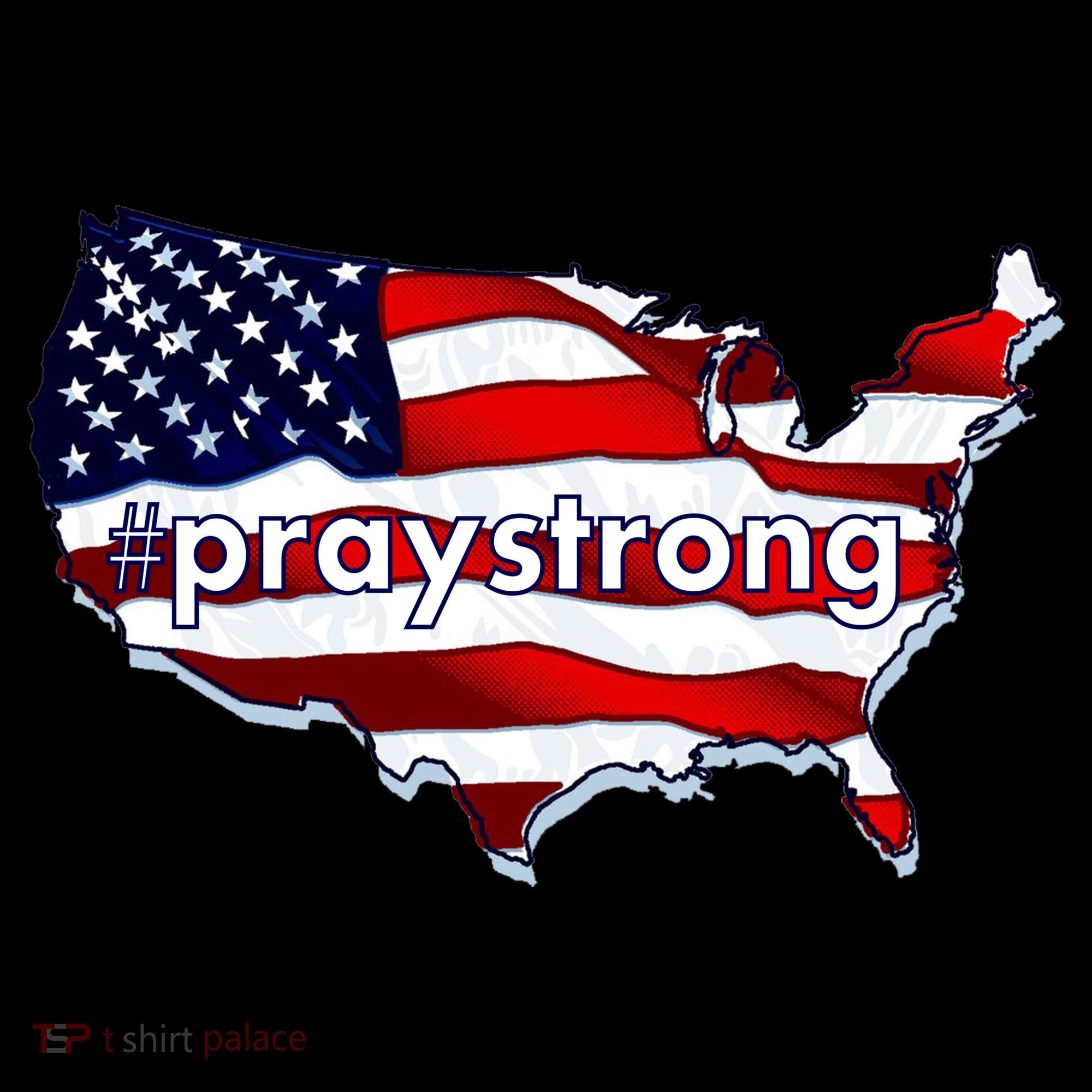 #praystrong Pray Strong For America  Ornament