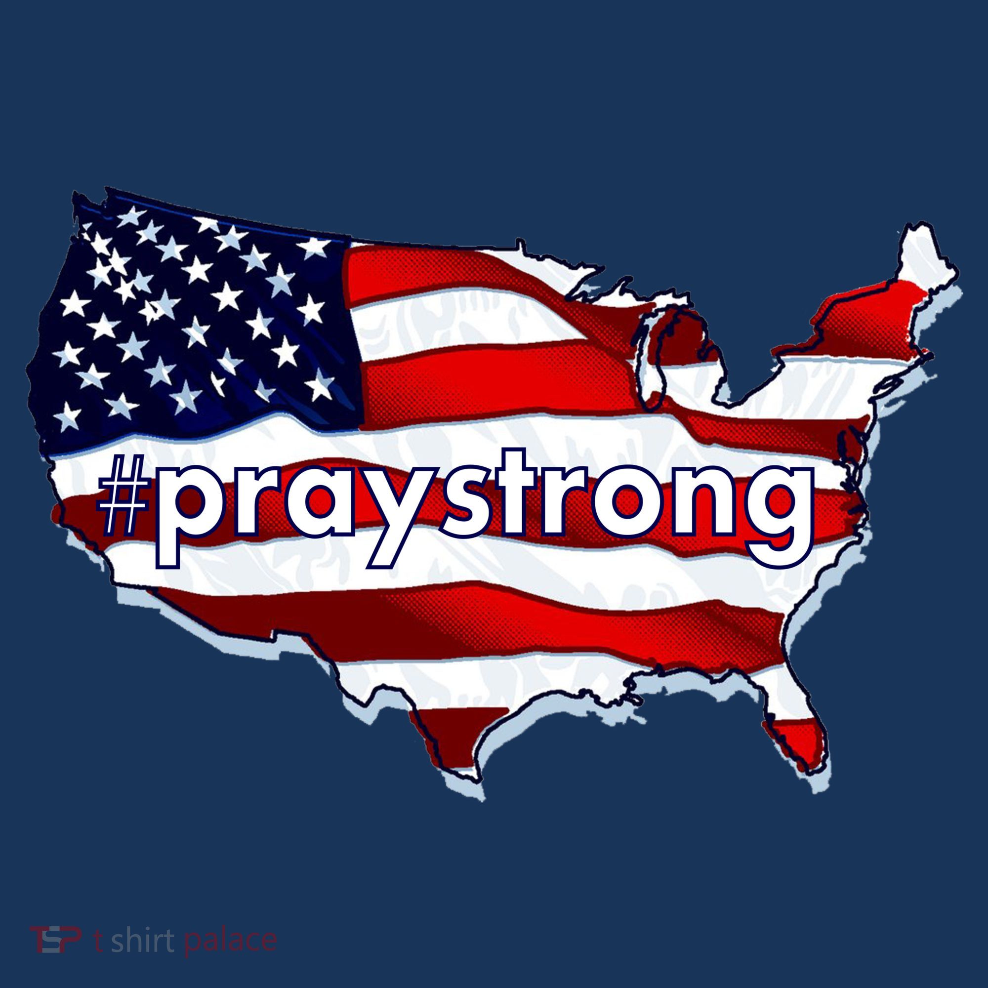 #praystrong Pray Strong For America  USA-Made Doggie Bandana