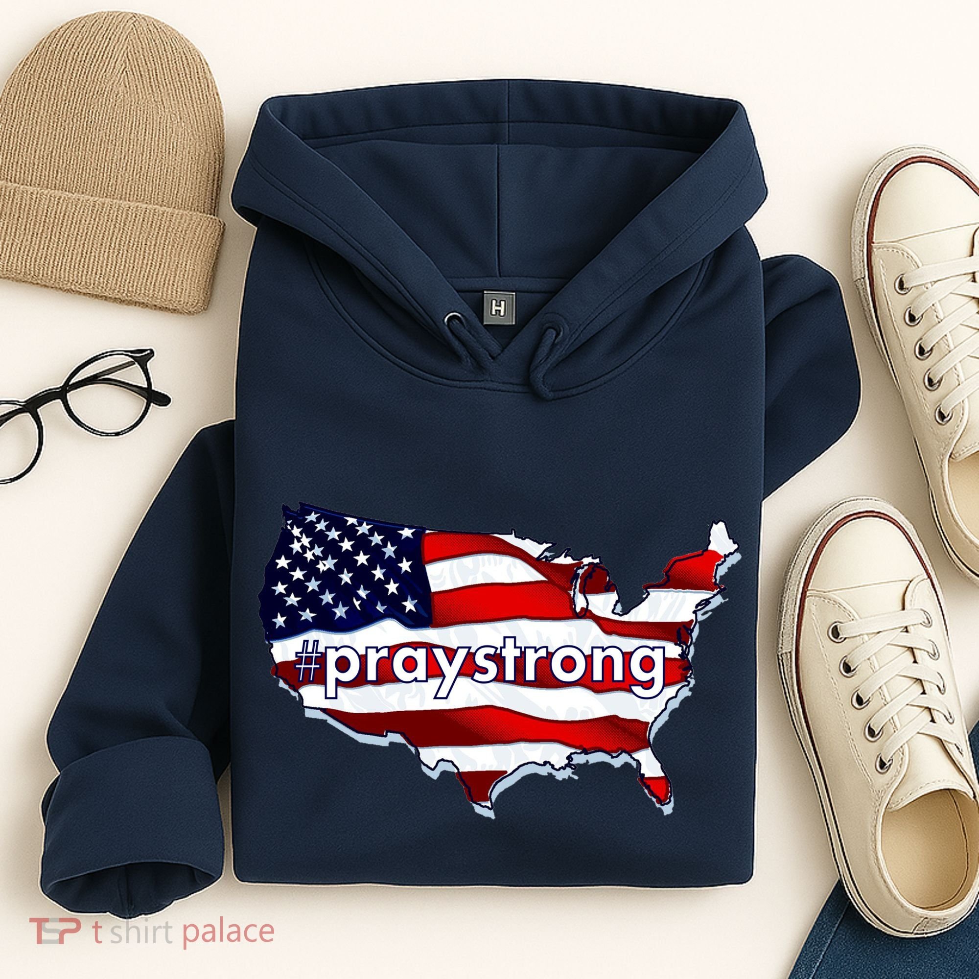 #praystrong Pray Strong For America  Hoodie