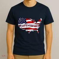 #praystrong Pray Strong For America  T-Shirt thumb 3