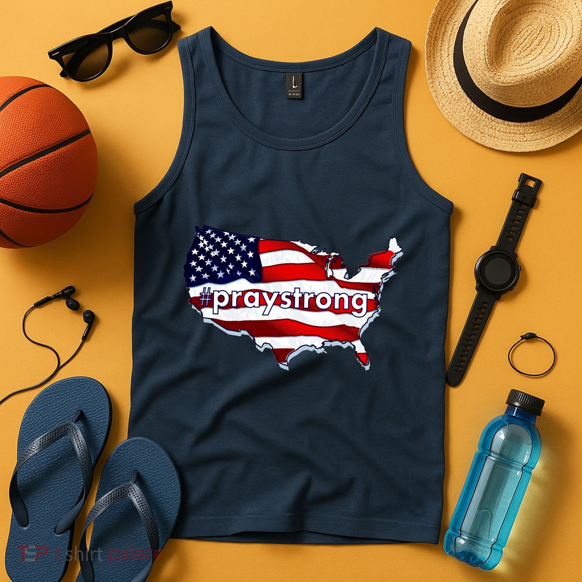#praystrong Pray Strong For America  Tank Top