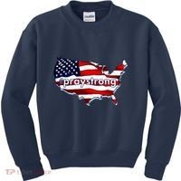 #praystrong Pray Strong For America  Kids Sweatshirt thumb 0