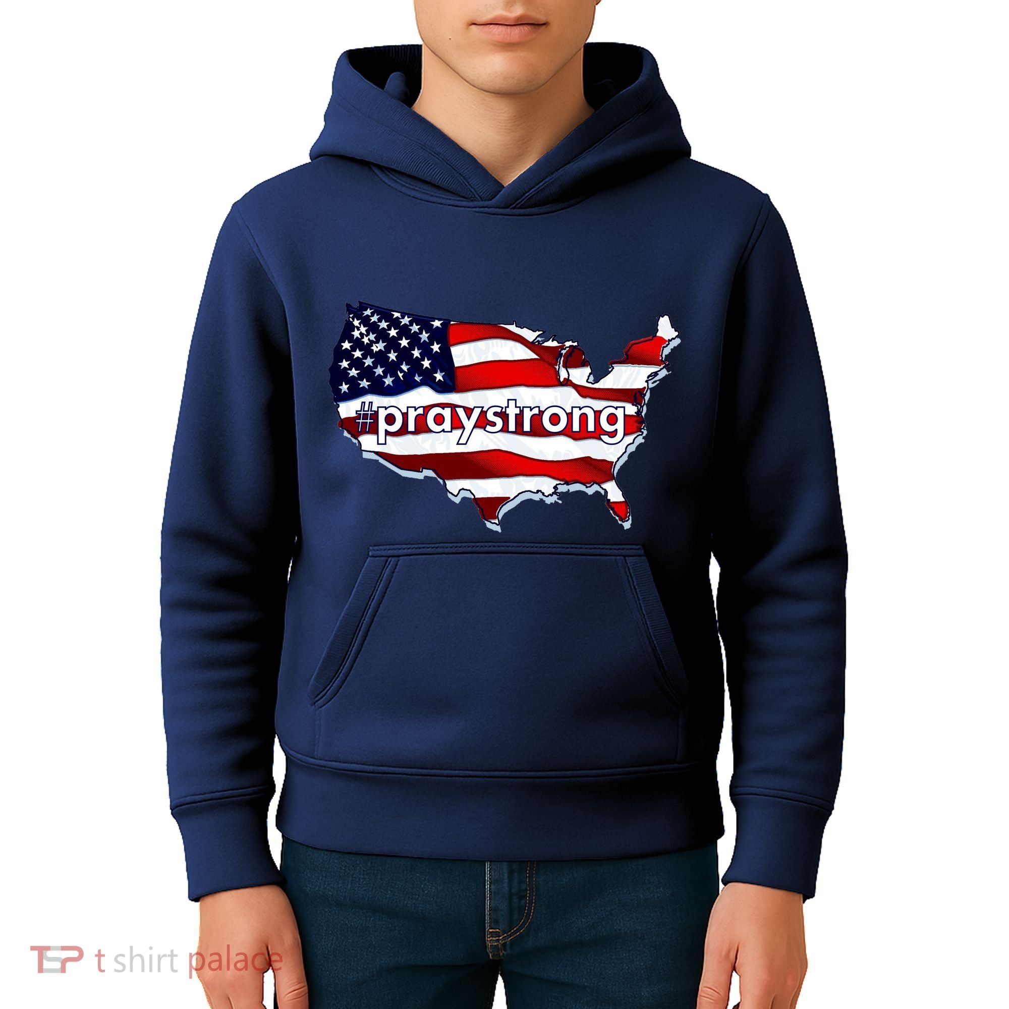 #praystrong Pray Strong For America  Kids Hoodie